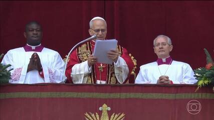 Papa Leão XIV pede paz para a Ucrânia na mensagem de Natal
