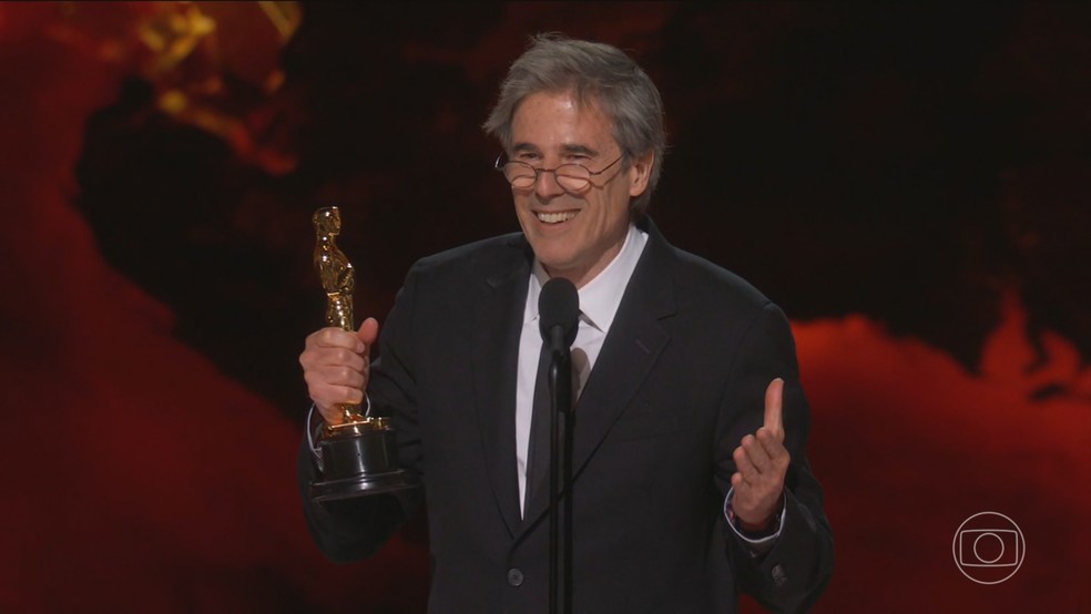 ‘Ainda Estou Aqui’, primeiro filme original Globoplay, vence o Oscar de melhor filme internacional — Foto: Jornal Nacional/ Reprodução