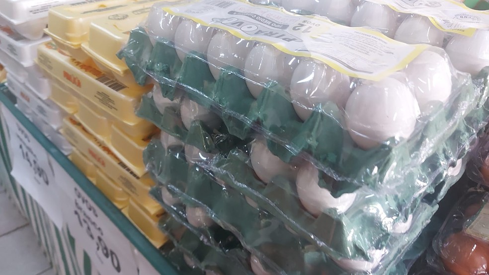 Preços dos ovos registram alta no fim de janeiro de 2025 — Foto: Claudia Assencio/g1