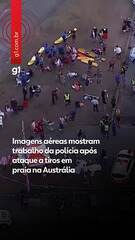 Imagens aéreas após tiroteio em Bondi Beach, na Austrália
