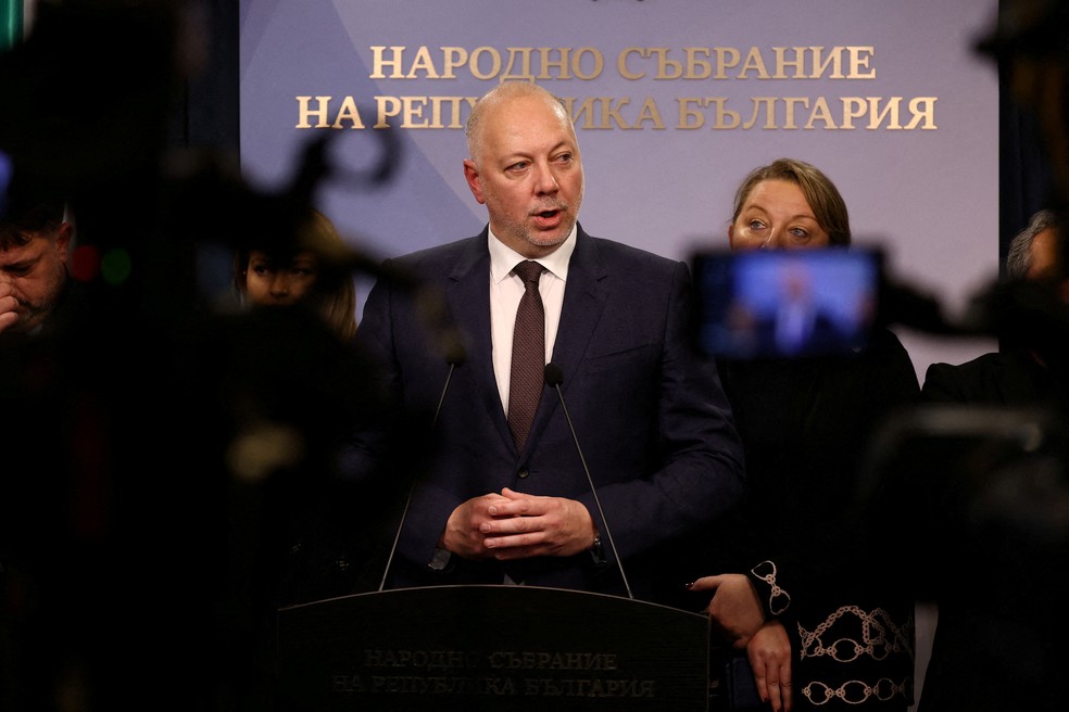 Primeiro-ministro da Bulgária, Rosen Zhelyazkov, renuncia ao cargo em 11 de dezembro de 2025. — Foto: REUTERS/Stoyan Nenov