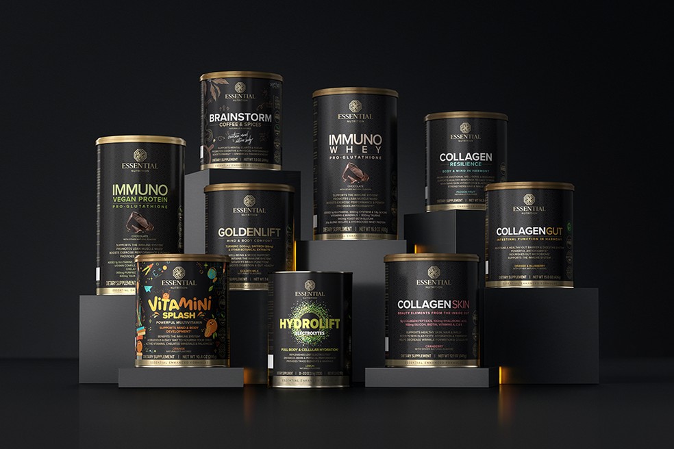 Produtos com a assinatura Essential Nutrition — Foto: Divulgação