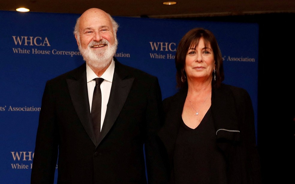 Rob Reiner e sua esposa, Michele Singer, foram encontrados mortos em sua casa em Los Angeles, neste domingo (14) — Foto: REUTERS/Aaron P. Bernstein/File Photo