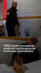 Polícia divulga vídeo do momento da prisão de Luigi Mangione em lanchonete na Pensilvânia