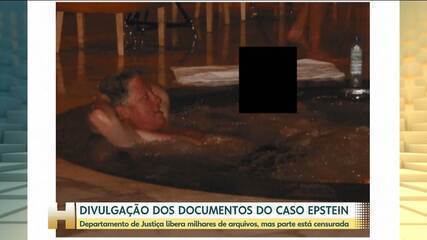 Foto de Bill Clinton na banheira está entre os arquivos do caso Epstein