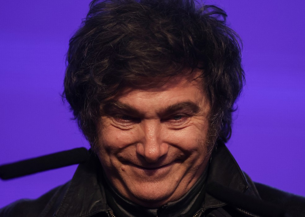 O presidente da Argentina, Javier Milei — Foto: Tomas Cuesta/Reuters