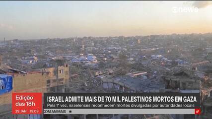 Israel afirma que mais de 70 mil palestinos foram mortos em Gaza