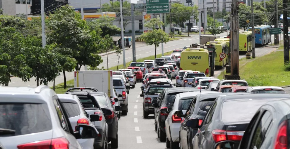 Trânsito em São Luís, IPVA, carros — Foto: Adriano Soares/Grupo Mirante