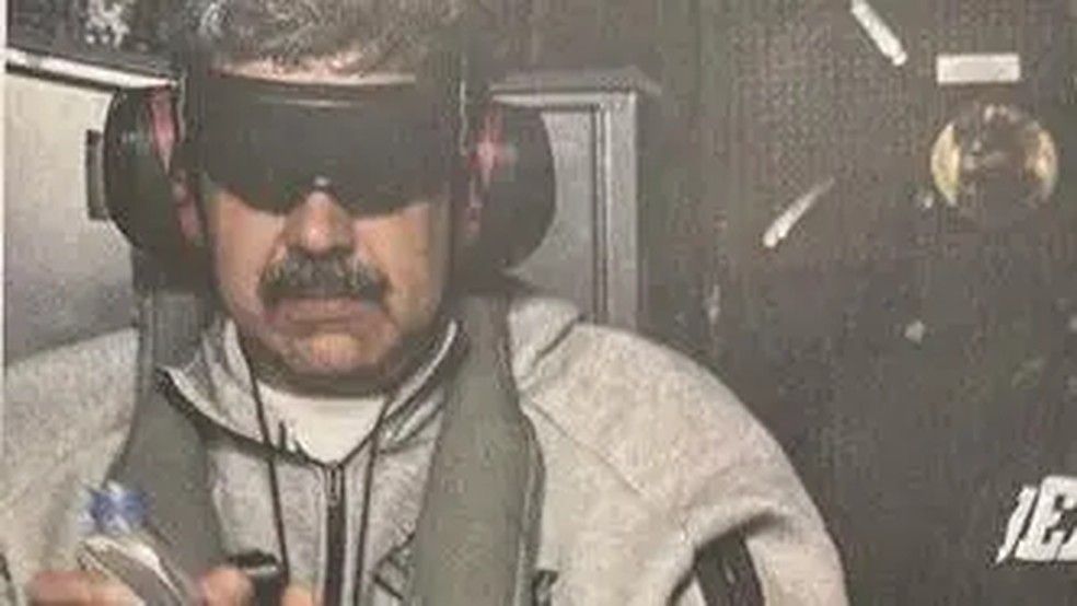 Trump divulgou foto de Maduro após sua captura — Foto: Reprodução