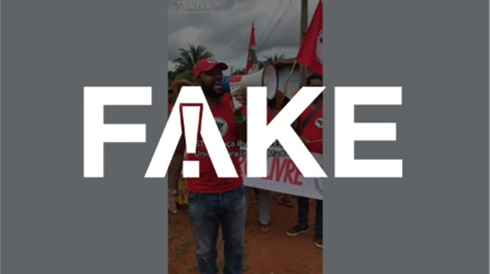 É #FAKE vídeo que mostra MST ameaçando invadir os EUA para libertar Maduro; cenas foram feitas com IA — Foto: Reprodução
