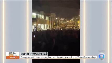 Trump aumenta ameaças ao regime do Irã após escalada da onda de protestos