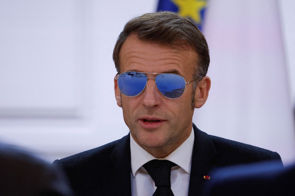 O presidente da França, Emmanuel Macron. — Foto: Yoan Valat/REUTERS