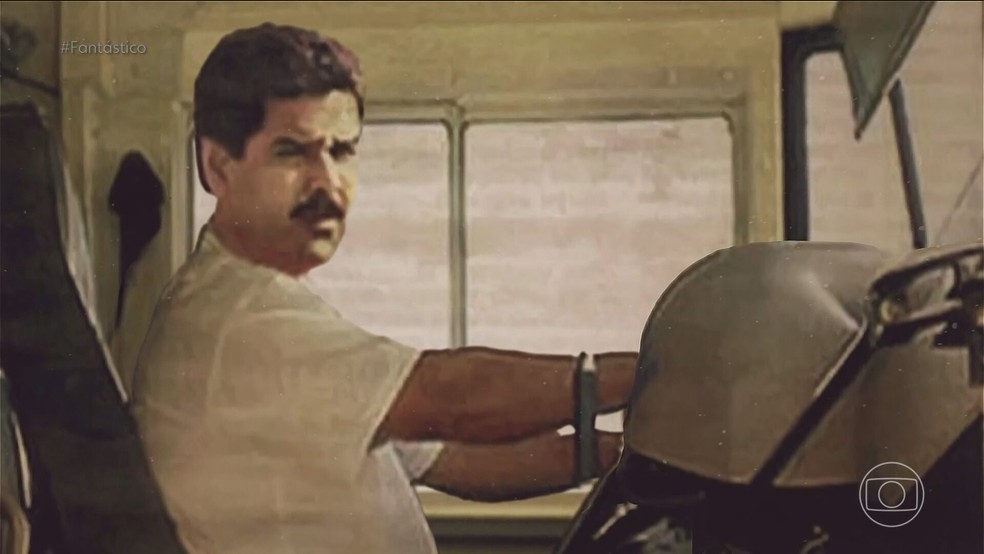 Nos anos 1990, Maduro era um motorista de ônibus nas ruas de Caracas — Foto: Reprodução/TV Globo