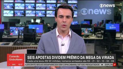 Seis apostas dividirão prêmio da Mega da Virada