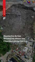 Montanha de lixo desaba em aterro nas Filipinas e deixa mortos