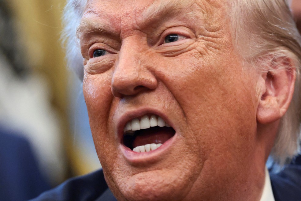 O presidente dos Estados Unidos, Donald Trump, em 14 de janeiro de 2026 — Foto: REUTERS/Evelyn Hockstein