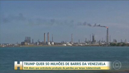 Trump quer até 50 milhões de barris de petróleo da Venezuela