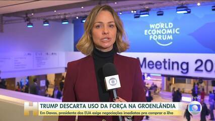 Em Davos, Trump insiste em compra da Groenlândia e diz que não fará uso da força, mas ameaça Europa e Otan