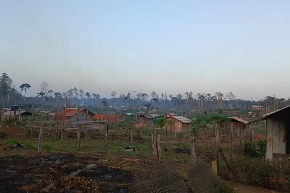 Novos bairros de Oiapoque não contam com nenhuma infraestrutura urbana. — Foto: Joessy de Cássia/Arquivo pessoal