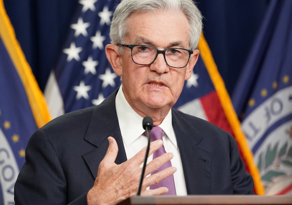 Presidente do Federal Reserve, Jerome Powell — Foto: Reuters