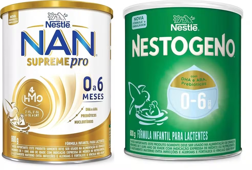 Produtos Nestlé suspensos. — Foto: Nestlé/ Reprodução