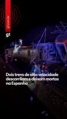 Dois trens de alta velocidade descarrilam e deixam mortos na Espanha