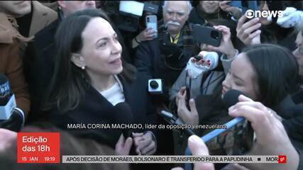 María Corina Machado diz que ofereceu medalha do Nobel da Paz a Trump