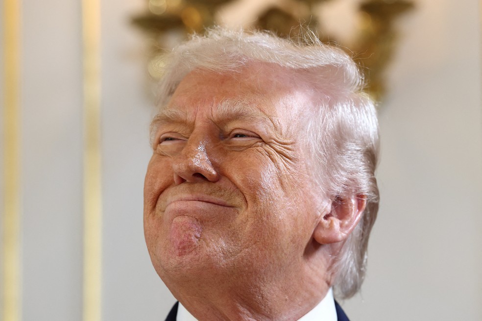 O presidente dos Estados Unidos, Donald Trump, em evento em Mar-a-Lago, em 16 de janeiro de 2026 — Foto: REUTERS/Kevin Lamarque