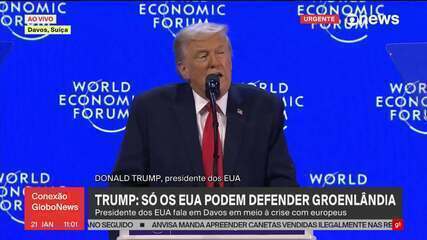 Em Davos, Trump diz que 'ninguém pode defender Groenlândia como os EUA'