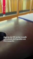 Agente do ICE tenta invadir consulado do Equador em Minneapolis