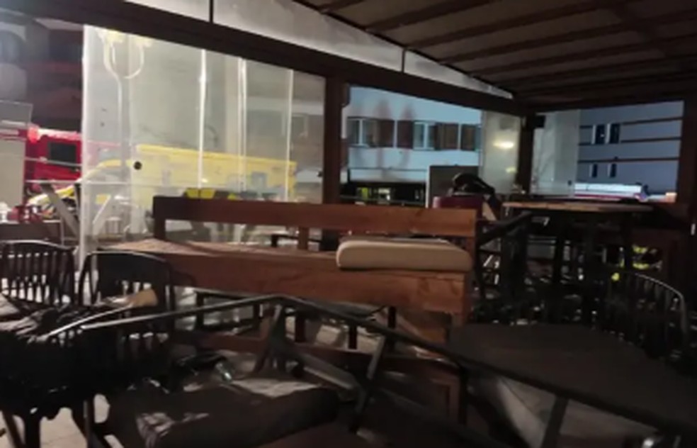 Interior de bar que pegou fogo em estação de esqui na Suíça, em 1º de janeiro de 2026. — Foto: Divulgação/ Police Cantonale Valaisanne