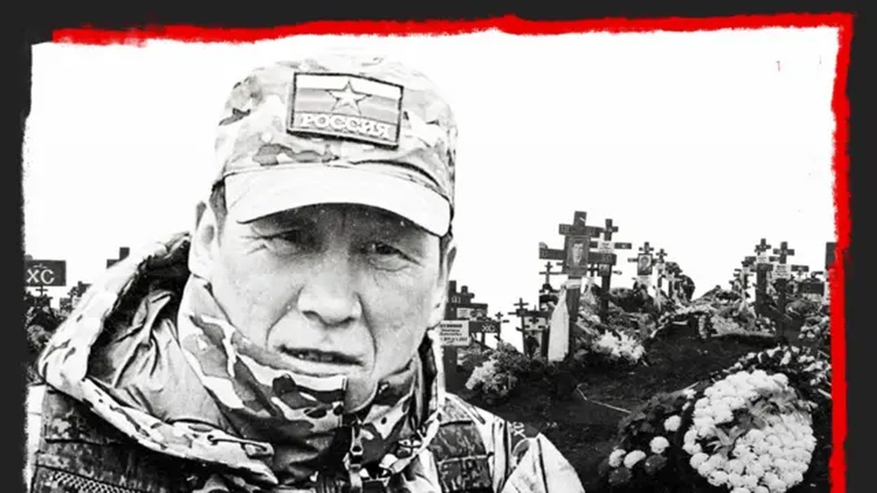 Vladimir Akeev, da remota vila de Sedanka, no extremo leste da Rússia, morreu quatro meses após se alistar para lutar na guerra na Ucrânia — Foto: Governo de Kamchatka/BBC