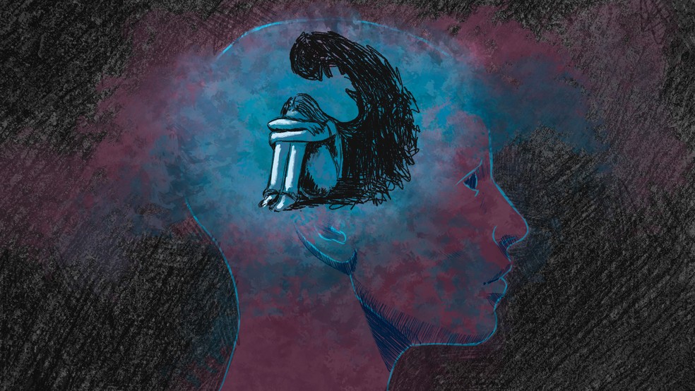 Capa afastamentos por saúde mental — Foto: Luisa Rivas e Otávio Camargo | Arte g1