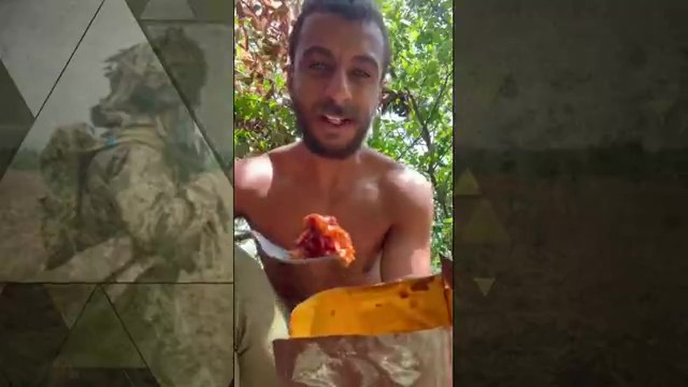 Baiano vai à guerra na Ucrânia em busca de adrenalina, perde 28 kg e foge para voltar — Foto: Reprodução/TV Globo