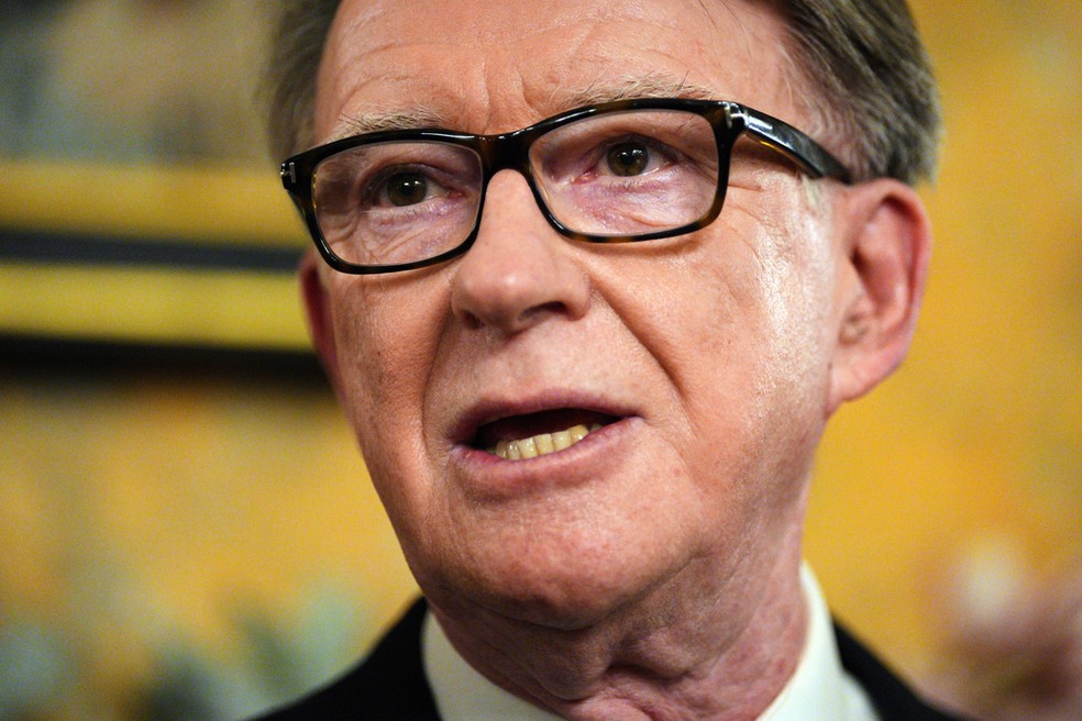 Peter Mandelson foi embaixador britânico nos Estados Unidos. — Foto: Carl Court/Pool via AP