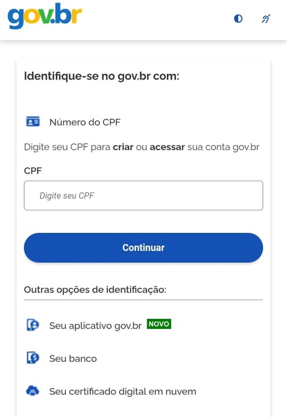 Conta gov.br dá acesso aos serviços digitais do governo — Foto: Reprosução