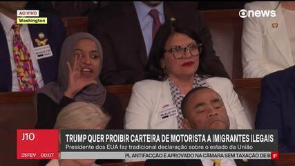 Deputada chama Trump de 'mentiroso' e diz que ele 'matou americanos' durante discurso do '