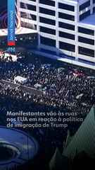 Nos EUA, milhares de manifestantes protestam contra a política migratória de Trump