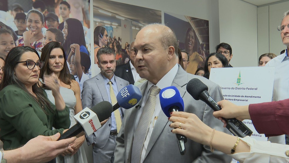 Ibaneis Rocha, governador do DF, em 3 de fevereiro de 2026 — Foto: TV Globo