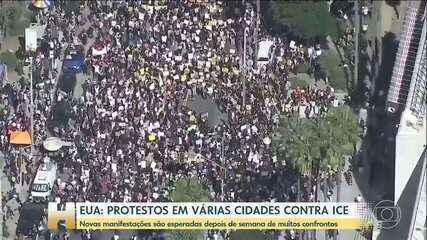 Várias cidades americanas têm protestos contra o ICE