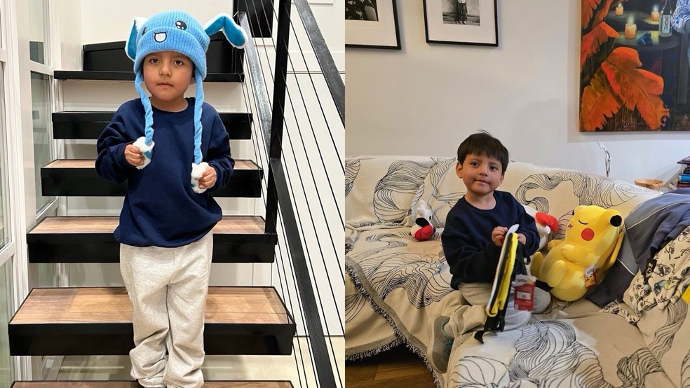Liam Conejo Ramos, de 5 anos, fotografado em casa em Minneapolis em 1º de fevereiro de 2026. — Foto: Divulgação/Joaquín Castro no X
