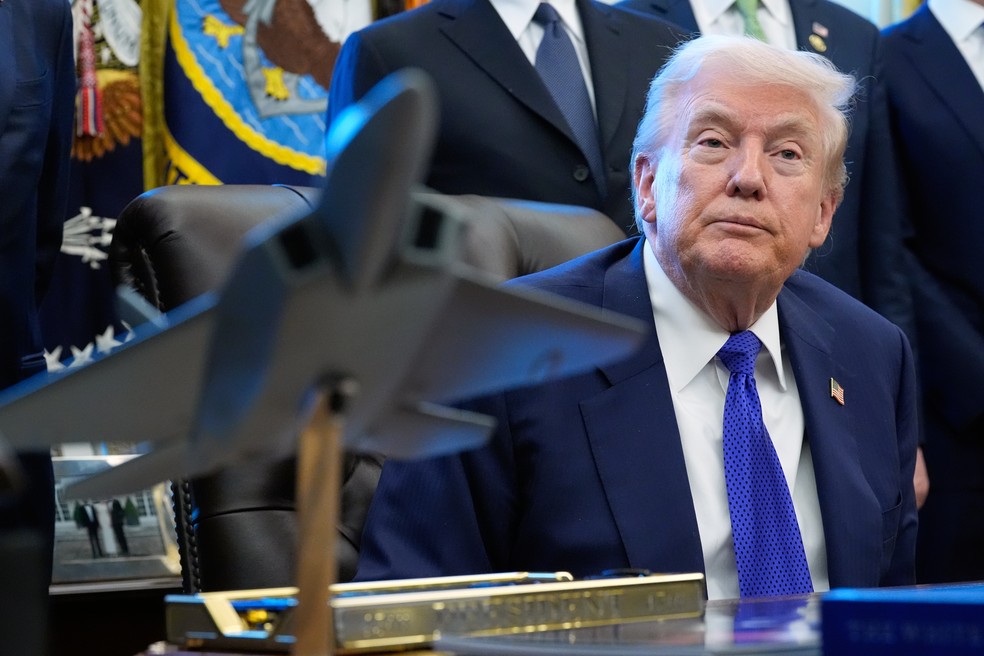 Presidente dos Estados Unidos Donald Trump — Foto: AP Photo/Alex Brandon