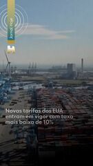Novas tarifas dos EUA entram em vigor com taxa mais baixa de 10%