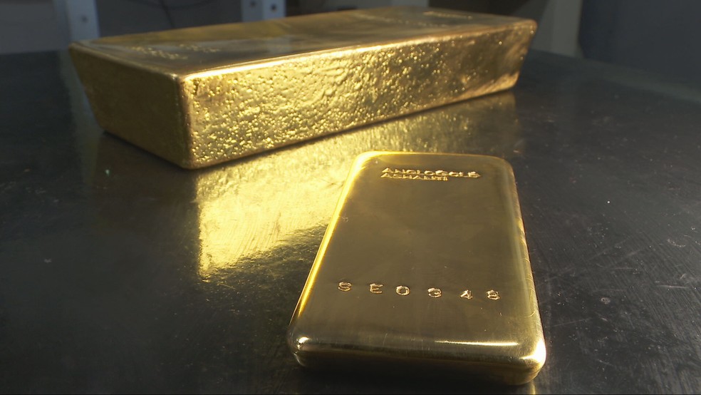 Barras de ouro — Foto: Fábio Venâncio / Tv Globo