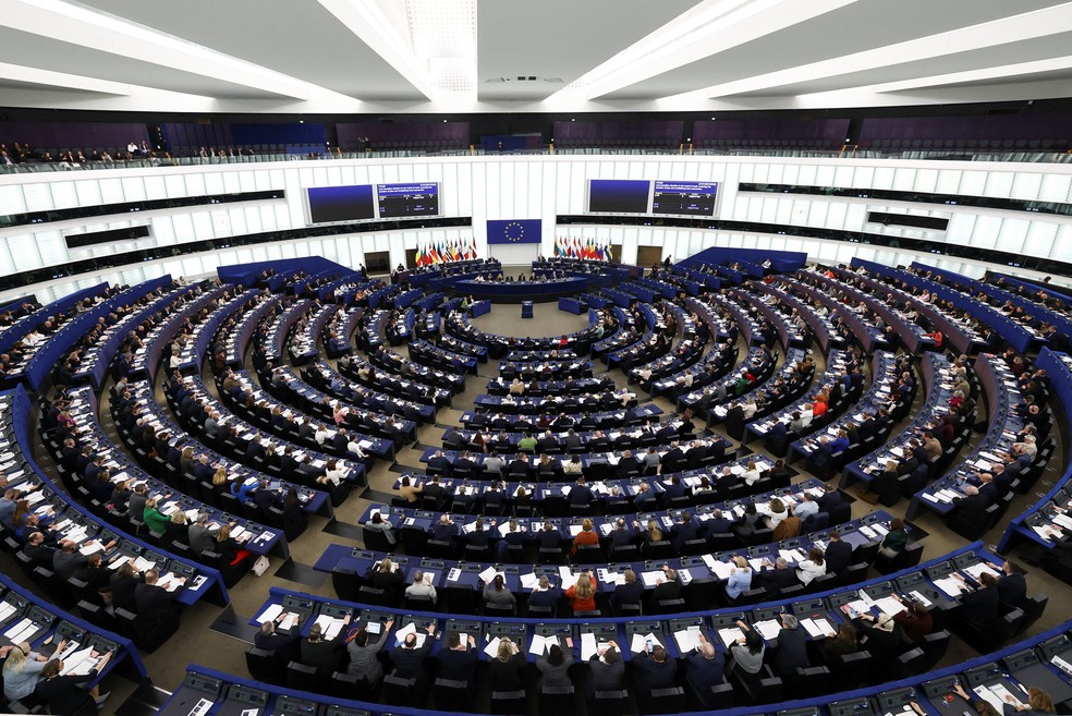 Imagem do Parlamento Europeu. — Foto: Yves Herman/Reuters