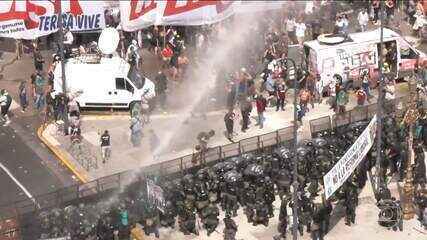 Protestos contra o governo na Argentina