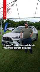 Toyota Yaris Cross é híbrido pleno flex mais barato do Brasil.