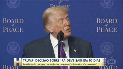 Trump diz que decisão sobre o que vai acontecer com Irã sairá nos próximos 10 dias