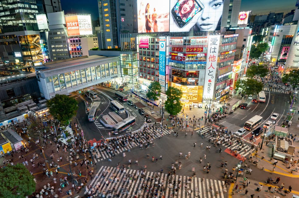 Cruzamento de Shibuya, no Japão — Foto: Unsplash/Timo Volz
