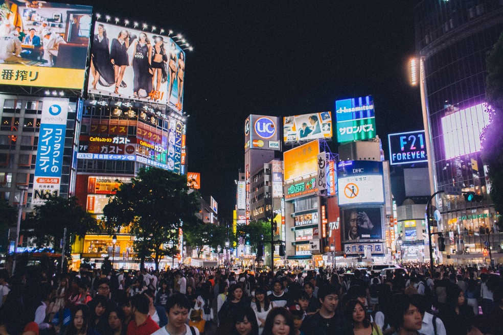 Cruzamento de Shibuya — Foto: Pexels/Negative Space